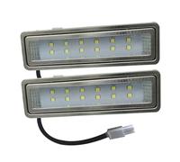 Pannello luminoso for cappa rettangolare da 2 pezzi, 1,5 W, 120 mm, 12 V, 230, lampadina di ventilazione, lampada con filtro cucina, equivalente a 20(6000K,EL CONNECTOR_NO_12V)