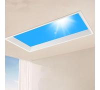 Pannello luminoso intelligente del lucernario con telecomando | Pannello luminoso intelligente con telecomando e temperatura di colore regolabile per soluzioni di illuminazione domestica