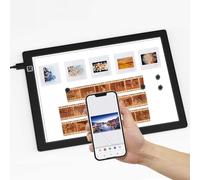 Pannello luminoso magnetico per diapositive, 5600 K, 30,5 x 20,3 cm, retroilluminazione portatile ultra sottile per diapositive e scansione negativa della pellicola