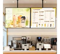 Pannello luminoso pubblicitario a LED, espositore per poster con cornice ultrasottile, pannello menu retroilluminato illuminato da parete o soffitto Telescopicbracket-40*60cm/15.75*23.6in