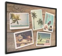 Pannello Magnetico 100x70 cm | con Cornice Nera | Nostalgia Delle Vacanze
