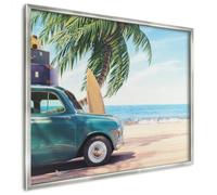 Pannello Magnetico 80x60 cm | con Cornice Argento | Pace Delle Vacanze