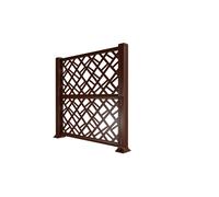 PANNELLO MODULARE FRANGIVISTA MARRONE PRIVACY DECORATIVO IN POLIPROPILENE