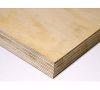 Pannello Multistrato Fenolico Marino Pino 25 mm Grezzo - Compensato Resistente Acqua Umidità - Doppia Faccia B/C - Varie Misure (non verniciato, cm 100x120)