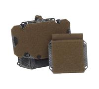 Pannello Navigazione Tattico,Supporto Smartphone Pieghevole Organizer Petto | Porta Blocco Note Rimovibile a Strappo, Regolabile Fino a 15 x 8 cm, Per Attrezzatura Outdoor Ed Allenamento(Brown)