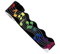 Pannello ondulato nero per aule decorazioni per bacheca rialzata bacheca border musical note aule confini note musicali confini con border traforato Tric Bulletin Borre