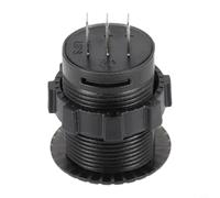 Pannello orologio digitale a LED con alloggiamento impermeabile compatibile con sistemi automobilistici e marini da 12 V 24 V, include display di tensione