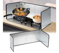 Pannello Paraschizzi Cucina Padella, Paraspruzzi per fornello, Paraspruzzi pieghevole per la cucina, Contro Gli Schizzi di Protezione per Schizzi di Olio, per Cucine a Gas e Padella, 76.5x29.2x30.3cm