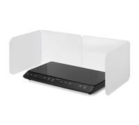 Navaris Pannello Paraschizzi Cucina Pieghevole Rigido - para Schizzi per Piano Cottura - Paraspruzzi Lavello Cucina - Pannelli Copri Muro - Acciaio Resistente ad Alte Temperature