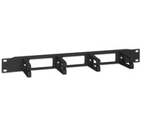 Pannello Passacavi 1U 4 Anelli Lunghi Nero - Intellinet I-CASE CABLE-2BKP