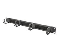 PANNELLO PASSACAVI 1U CON BOCCOLA 4 STAFFE GUIDA 44X60 MM 19 POLLICI PER RACK
