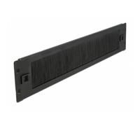 Pannello passacavi con spazzola DeLOCK 2U nero 19" per gestione cavi