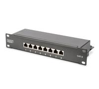Digitus Pannello patch DN91608S Cat.6 1U 8 porte schermato nero