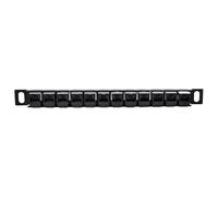 Pannello patch 12, pannello patch di rete a 12 porte - Rack per organizzatore di fili - Organizzatore di gestione dei fili, porta cavo CAT5E/CAT6 non schermato per la fabbrica
