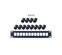 Pannello Patch 12 Porta CAT5e 10G Supporto Pannello Patch Rete UTP 19 pollici da parete o blocco perforatore rack per CAT5e