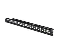DIGITUS DN91411 - Pannello patch da 19'' per 24x moduli Keystone, nero