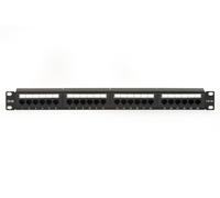 PANNELLO PATCH 19" NON SCHERMATO UTP 24 PORTE 8 POLI RJ45 PER RETI CATEGORIA 5E