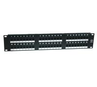 PANNELLO PATCH 19" NON SCHERMATO UTP 48 PORTE 8 POLI RJ45 PER RETI CATEGORIA 6 -
