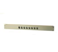 Link Pannello Patch 19" Vuoto In Metallo Per 8 Keystone Jack Grigio Chiaro Lkcop