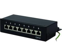 Logilink Pannello Patch 8 Porte Cat. 6 STP Nero
