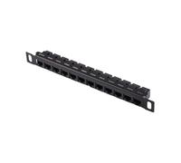 Pannello Patch A 12 Porte, Rack per L'Organizzazione Dei Cavi di Rete, Pannello Patch di Rete per Cavi Cat5e/Cat6 Non Schermati per La Gestione Dei