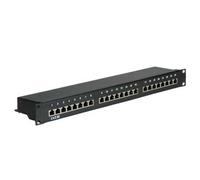 Pannello patch - Cat 5E - STP - RJ -45 X 24 - Black - 48,3 cm (19 pollici) NEW