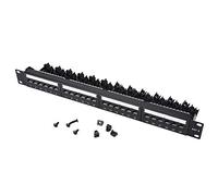 Pannello patch dati a 24 porte placcato oro, cavo di rete CAT6 montabile su rack, pannello Gigabit Ethernet ad alta velocità con telaio di linea autofissa, per cablaggio a