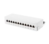 DIGITUS Desktop Patchpanel - Cat-6A - 8-Port RJ45 - Geschirmt - LSA Patch-Feld -