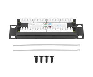 Pannello Patch Di Rete UTP Cat6 8 Porte Non Schermato Monte A Parete In ABS Con Basso Perdita Di Ritorno Ideale Per Ambienti Domestici E Aziendali Con Accessori Completi