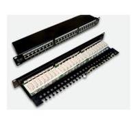 Alan Pannello patch PK006 FTP 24 porte Cat.5e Gigabit Nero Plastica
