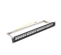 Pannello patch FTP a 24 porte Cornice pannello patch vuoto modulare Montaggio a parete o montaggio su rack Pannello patch Keystone Jack vuoto