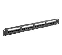 Pannello Patch Goobay 93866 24 Porte RJ-45 Cat6 UTP 1U Nero per Rack