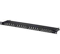 Pannello patch Helos Cat 6A 19" 0,5U 24 porte grigio chiaro NEW