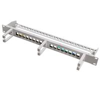 Logilink 074772 Pannello Patch 16 Posti Keystone Senza Frutti con Gestione Cavi Grigio Grigio