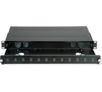 Pannello patch keystone vuoto - montabile su rack - nero