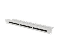 Pannello Patch Lanberg PPU6-1124-S Cat6 1U Grigio Acciaio 0,2 dB