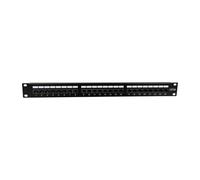 Pannello patch Lanview LVR-CAT6a-UTP-LSA 24 porte acciaio nero 1U