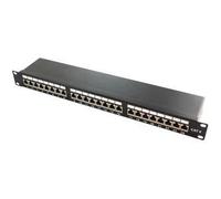 Pannello patch LogiLink 4830 cm (19") - Cat.6A - Classe EA 10G 500 MHz - RJ45 - ISO/IEC 11801 - TIA/EIA 568B.2-10 - Nero (NP006
