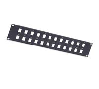 Pannello Patch Modulare 24 posti 2 HE nero - Intellinet I-KS PP-24-BK