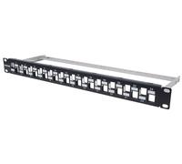Intellinet Pannello Patch Slim 1HE 24 Posti Keystone Senza Frutti Nero