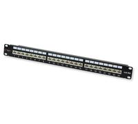 Techly Professional Pannello Patch 022908 STP 24 posti RJ45 Cat.6A Nero