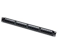 Techly Professional Pannello Patch UTP 363531 24 Posti RJ45 Cat.6 con barra gestione cavi