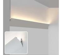 Pannello per battiscopa a LED per illuminazione indiretta, decorazione per la casa, battiscopa ideale per soggiorno, camera da letto, cucina, rondella da parete da 9,1 m