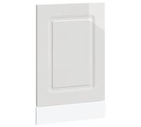 Pannello per lavastoviglie Kalmar, bianco lucido, 45 x 1,5 x 57 cm | Materiale in legno, resistente all'umidità, facile da pulire, design senza tempo per la cucina