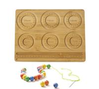 Pannello per Perline per Bracciale, Vassoio per Perline in Legno | Misuratore Realizzare Braccialetti con | Tavola di Progettazione per La Realizzazione di Collane per Professionisti E Pri