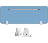 Pannello per privacy verticale con porta carte di credito per ridurre il rumore e le distrazioni visive (blu, 30 x 100 cm) - ideale per ufficio casa o spazi studio