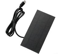 Pannello per solare 1.2W 5V Monocristallino Portatile Pannello | Tipo-C standard, ricarica rapida dispositivi, compatibile per smartphone, tablet, luci LED