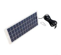 Pannello per solare 12V con Interfaccia DC per Pannello per | Cavo 300cm flessibile, interfaccia DC 5521, ricarica efficiente, per ideale per luci esterne
