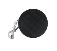 Pannello per solare 2W 5V Monocristallino per Caricatore Pannello | Diametro 110mm, compatto e leggero, perfetto per luci solari, per giardino e decorazioni esterne