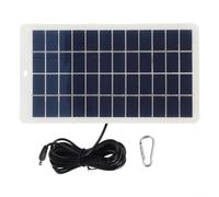 Pannello per solare 5W 12V con Cavo per Pannello per solare | Cavo 300cm, interfaccia DC 5521, ricarica 12V, luci per giardino, telecamere sicurezza